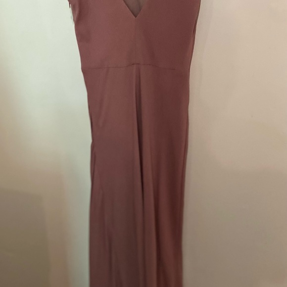 Line + Dot Pink Bias Maxi Dress - Picture 4 of 6